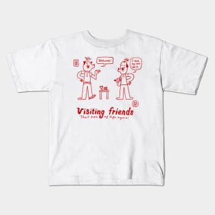 Visiting Friends Kids T-Shirt